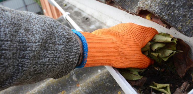 how to clean gutters