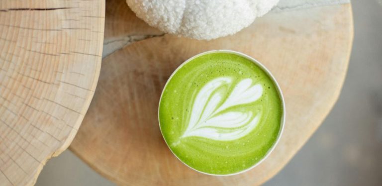 A matcha latte
